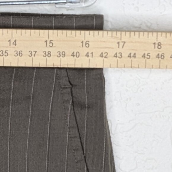 Stafford* Men's‎ Brown Wool Pinstripe Suit~ Size Blazer Jacket 40S /Pants 32x30 - Picture 15 of 16